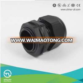 Waimaotong China Wiring Harness Plastic Threaded Plug PA66 Brass Nylon Type UTL PG21 Cable Gland Electrical Connectors Types